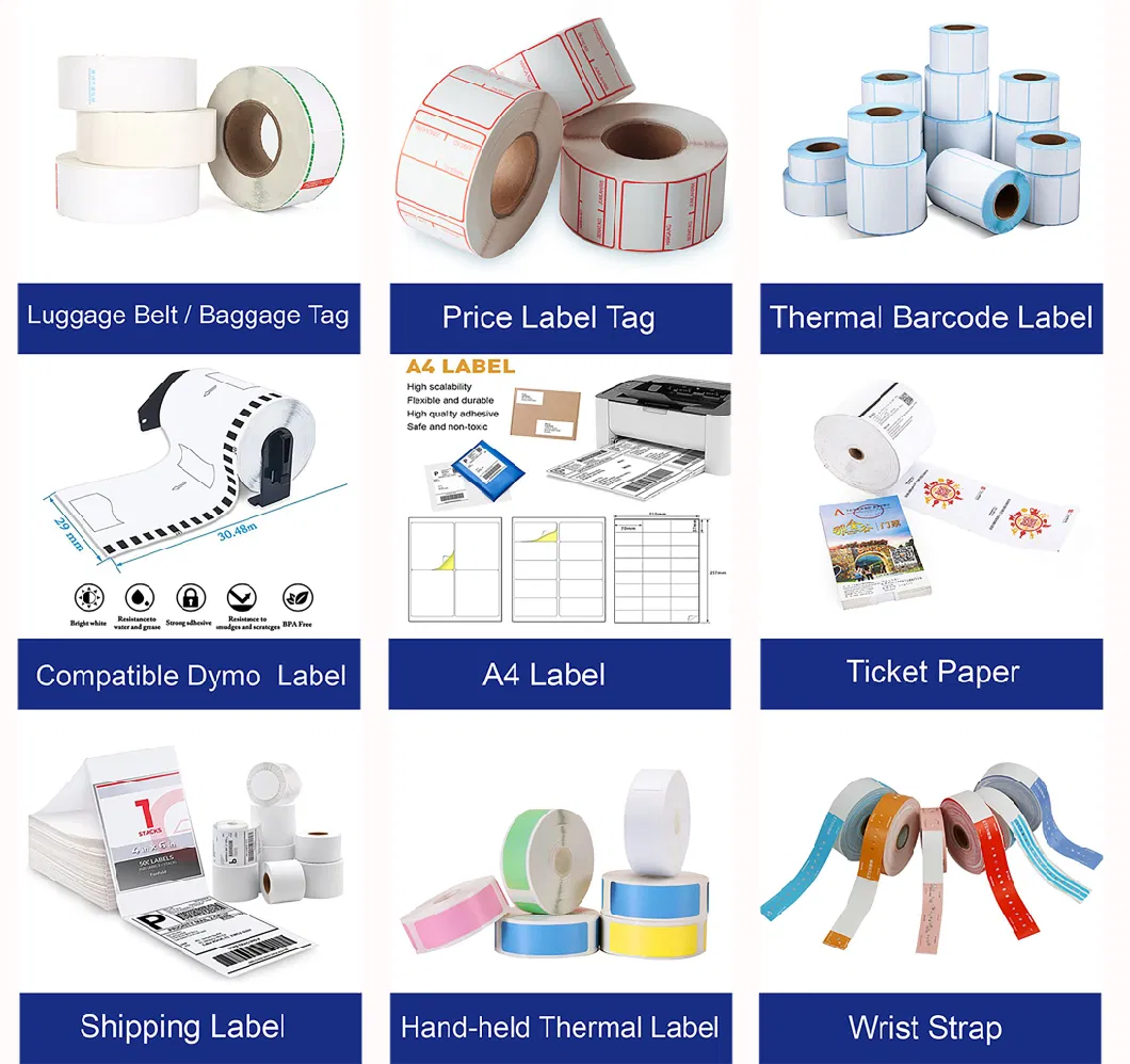 Thermal Transfer Barcode Labels for POS Receipt Printer for