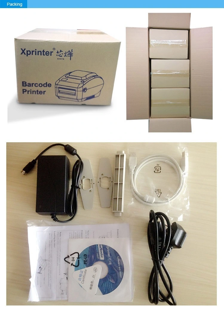 Xprinter XP-460b 4X6 Shipping Address Thermal Label Printer Barcode Sticker Desktop Printer Machine