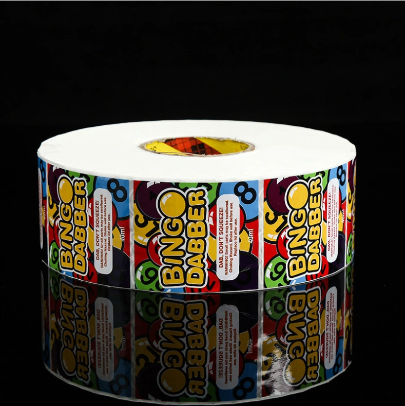 Factory Customized Game Card Food Foil Printing Packaging Paper Transparent Sticker Label