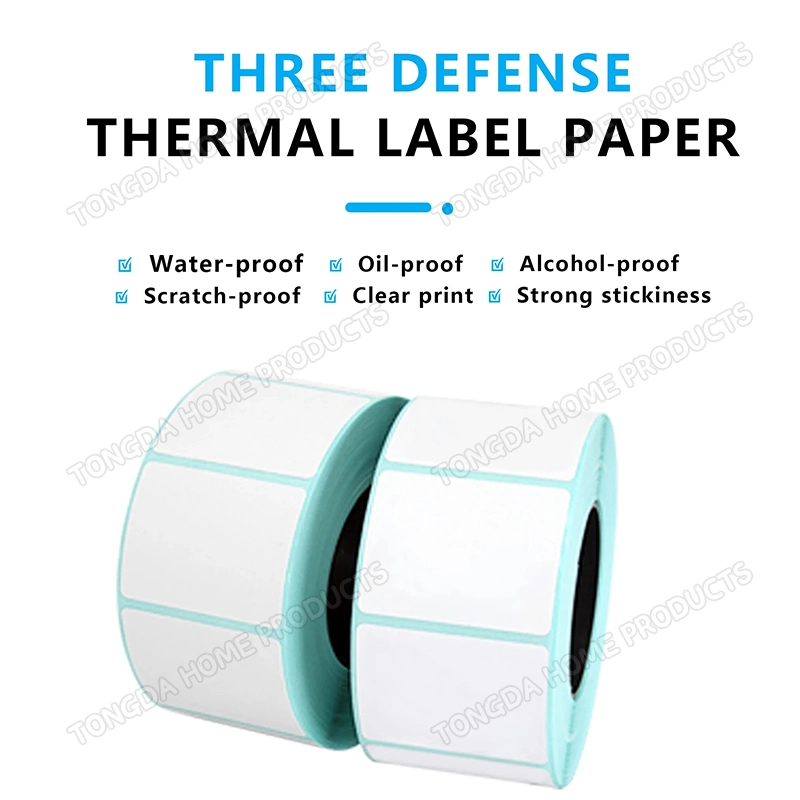 Cusotm Thermal Labels Perforated Barcode Address Labels Compatible with Zebra Desktop Printers