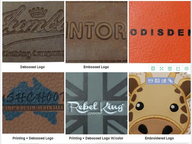 PU Leather Labels Tags Handmade DIY Clothing Sewing Patches Accessories and Custom Leather Logo Tag Label