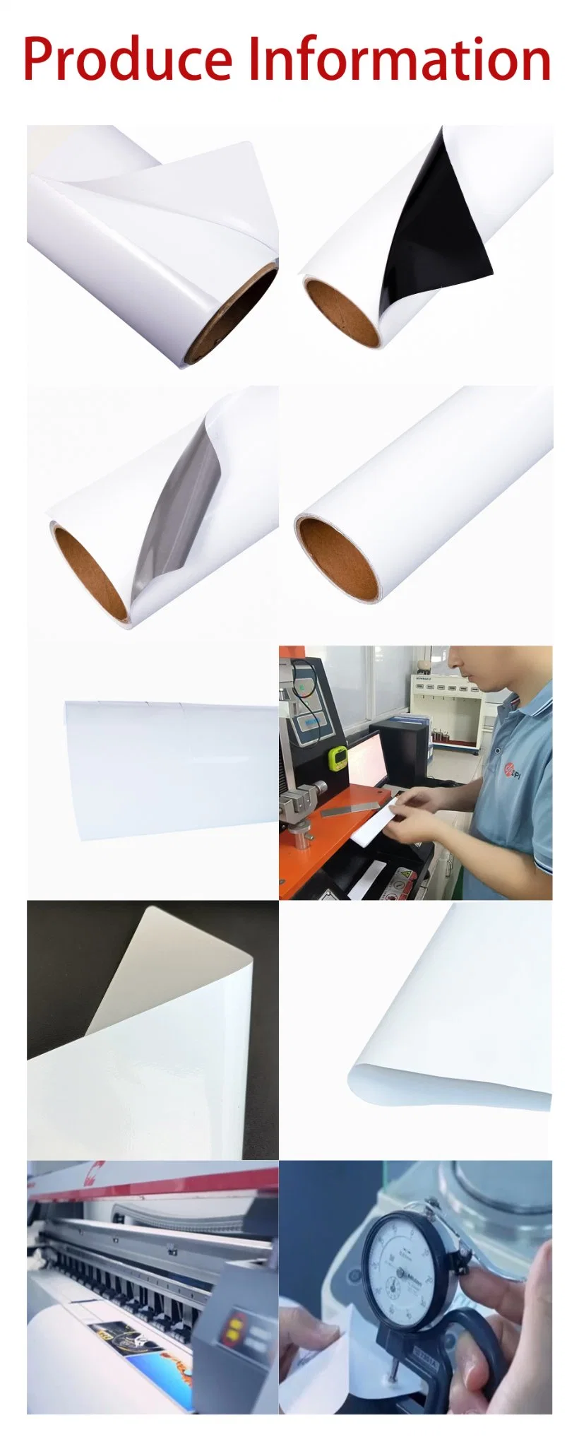 Digital Printing Glossy Matte Eco Solvent Printable Self Adhesive Vinyl Roll Bubble Free Sticker for Sticker Machine