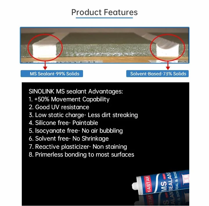 Fast Dry Construction Polymer Sealant for Building Sealing