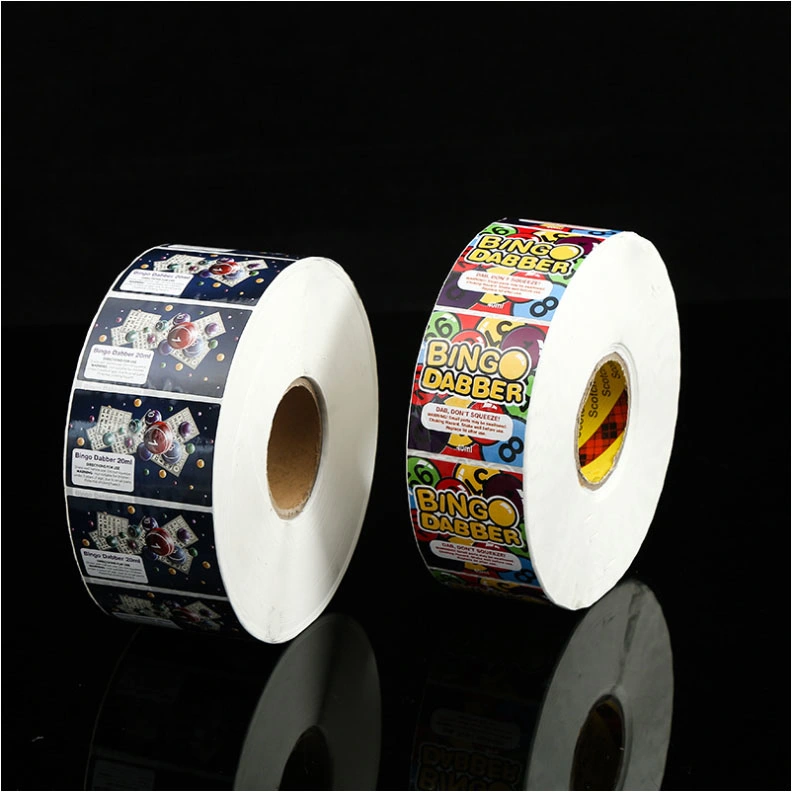 Factory Customized Game Card Food Foil Printing Packaging Paper Transparent Sticker Label