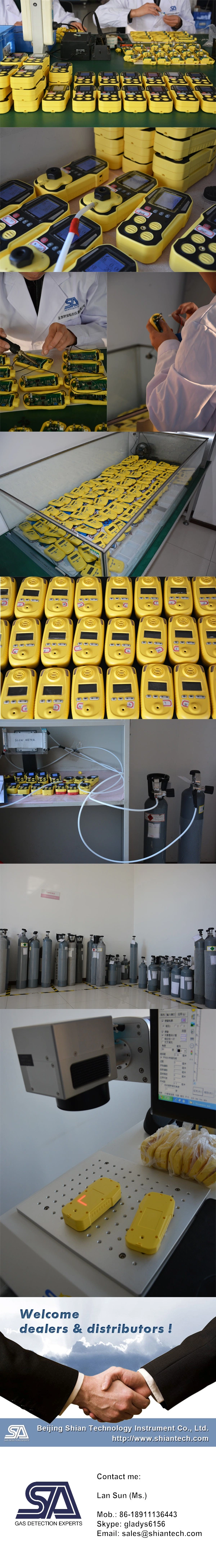 5 Gas Detector Lel, Co, O2, H2s, CO2 Portable Multi 5 Gas Monitor