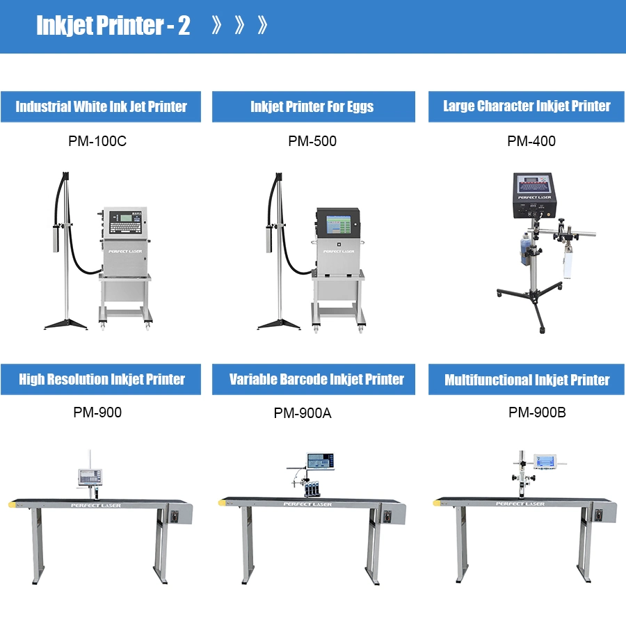 Perfect Laser-Auto Cij Digital Paper label Bottle Logo Batch Expiry Date Film Box Barcode 2D Code Industrial Inkjet Coder Printer Coding Printing Machines