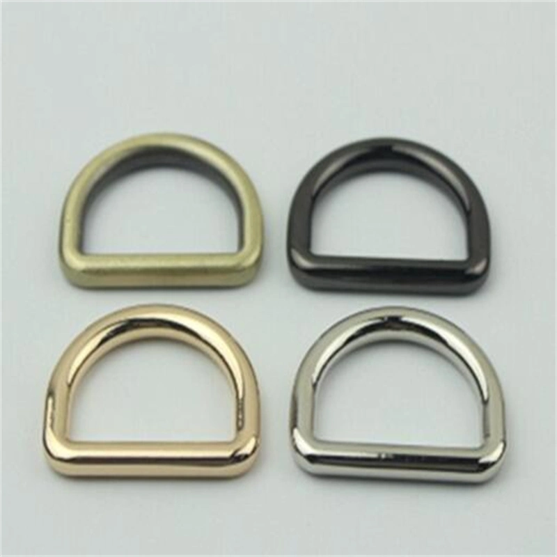 Colorful Alloy D-Ring Plate Bag Fittings Metal Labels