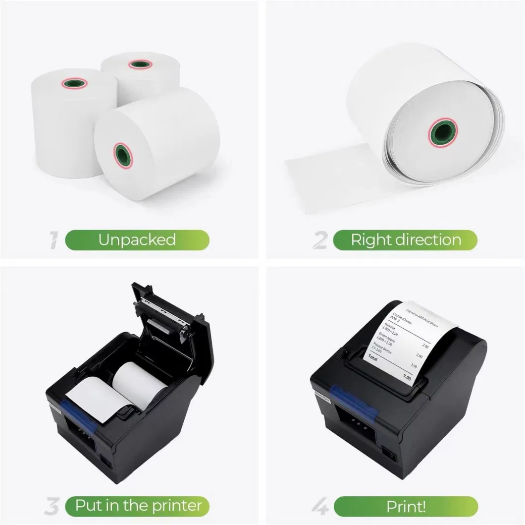 Thermal Transfer Barcode Labels for POS Receipt Printer for