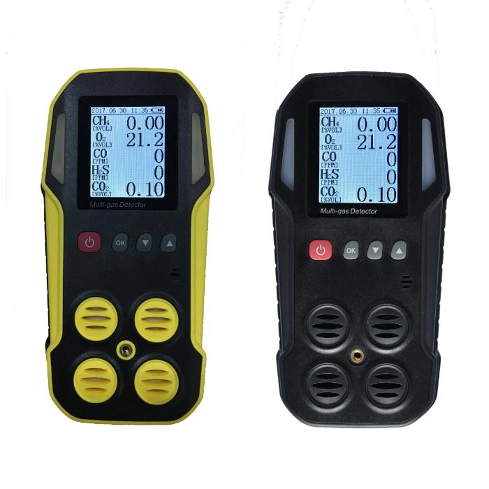 5 Gas Detector Lel, Co, O2, H2s, CO2 Portable Multi 5 Gas Monitor