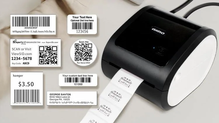 Aimo D520 Desktop Label Thermal Printer Bluetooth No Ink Printer for Shipping Address Label Mailing