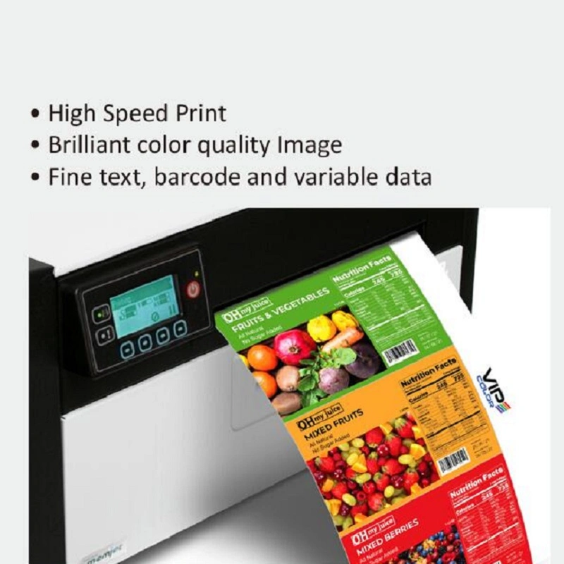 Desktop Water Resistant Label Printer Variable Date Digital Inkjet Cmyk Color Label Printer Price