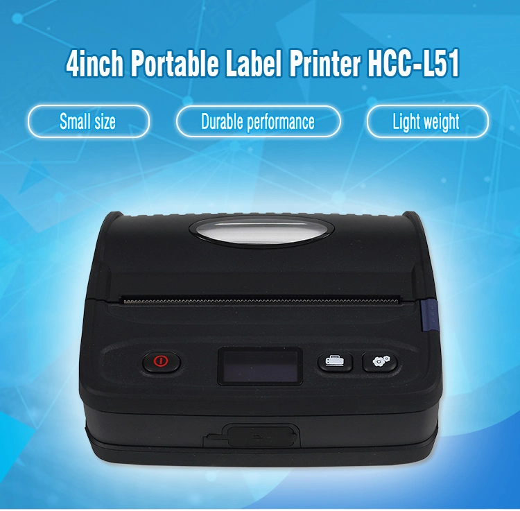 4 Inch Bluetooth Mobile Thermal Barcode Label Printer (HCC-L51)