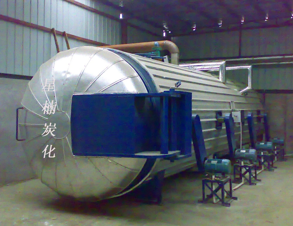 Fast Thermal Wood Dryer Machine Heat Treatment Drying Tank Kiln Cooking Cylinder