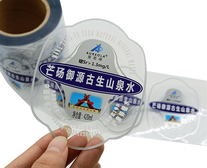 Special Tearable Transparent Label Plastic Beverage Bottle Label Material