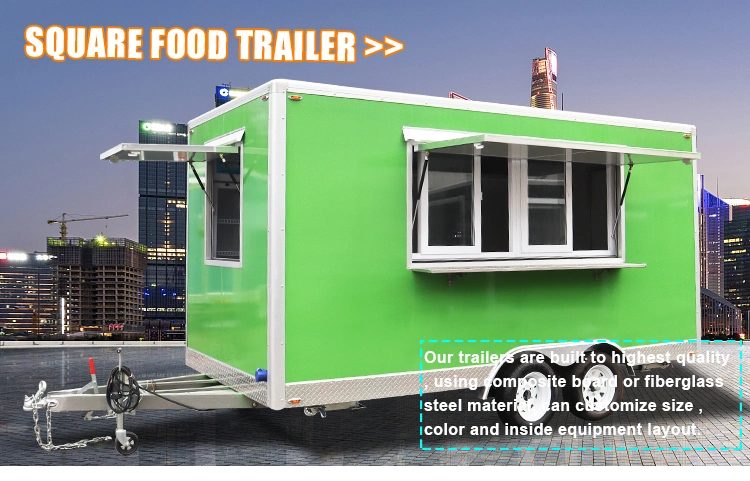 New Product 10% off Mobile Fast Catering Concession Vending Snack Kitchen Food Trailer with Fully Equipments Cheap Price Food Dog Cart Kiosk Stainless Steel