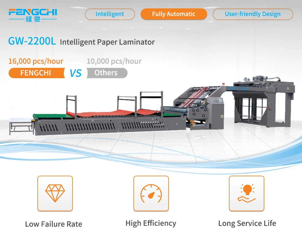 Digital Label Printing Machinery Fully Automatic High Speed Flute Laminating Machine for Packaging Industry