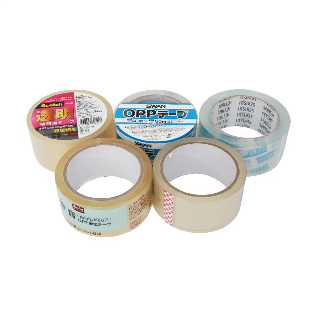 Low Noise No Bubble Customized Printing Color Sealing Tape BOPP OPP Adhesive Packing Tape Jumbo Roll Packing Tape