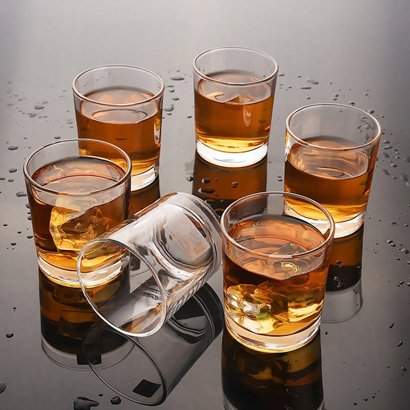 Free Sample Borosilicate Heat Resistant Glass Tea Wine Juice Mug Coffee Striaght Cylinderal Glass Wine Cup