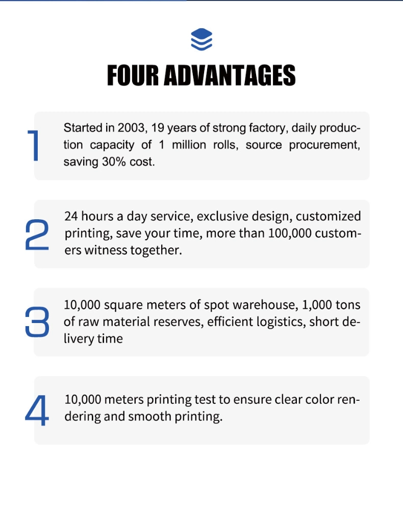 Professional Supplier 100*150mm Size Customized Paper Rolls Direct Thermal Adhesive Barcode Sticker Label