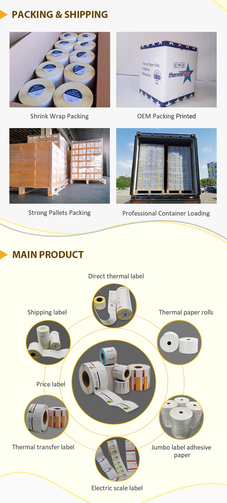 Custom Thermal Transfer and Direct Thermal Labels