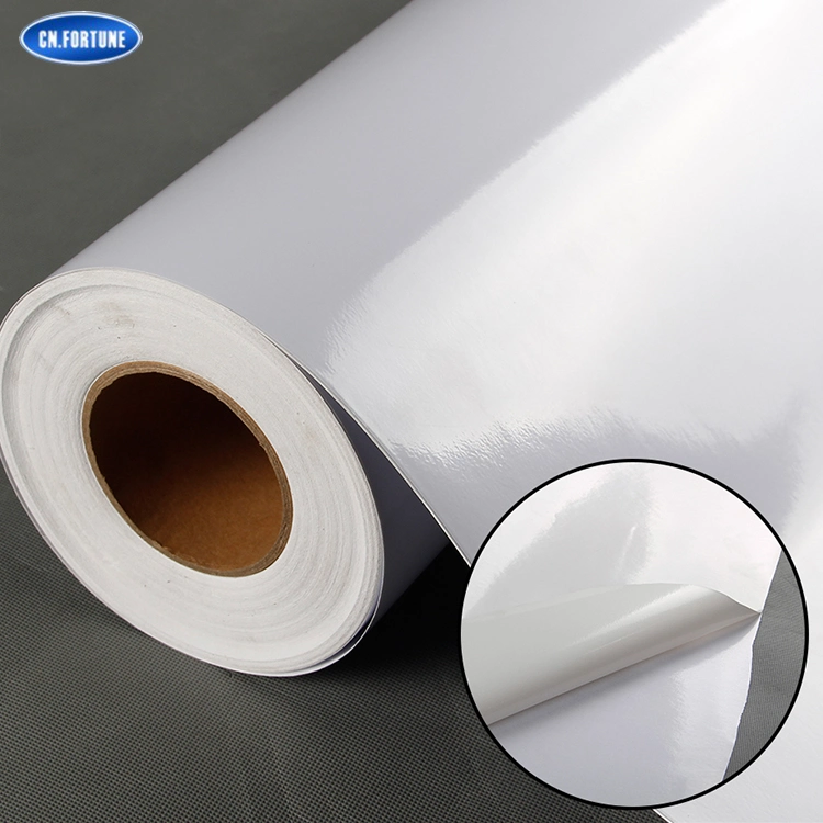 Inkjet Media Self Adhesive Car Sticker Roll Permanent Glue Glossy Vinyl Material Stickers Rolls Decoration for Digital Printing