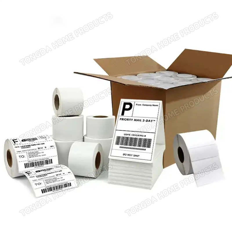 Self Adhesive Paper Direct Thermal Shipping Label Printer Wholesale Adhesive Transfer Paper Label