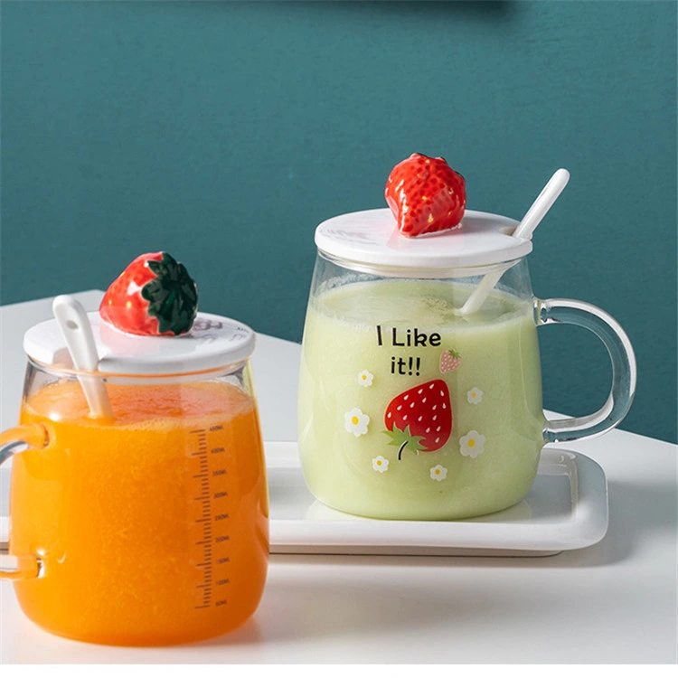 Factory Hot-Selling Square Borosilicate Household Heat-Resistant Glass Milk Juice Wine Cup