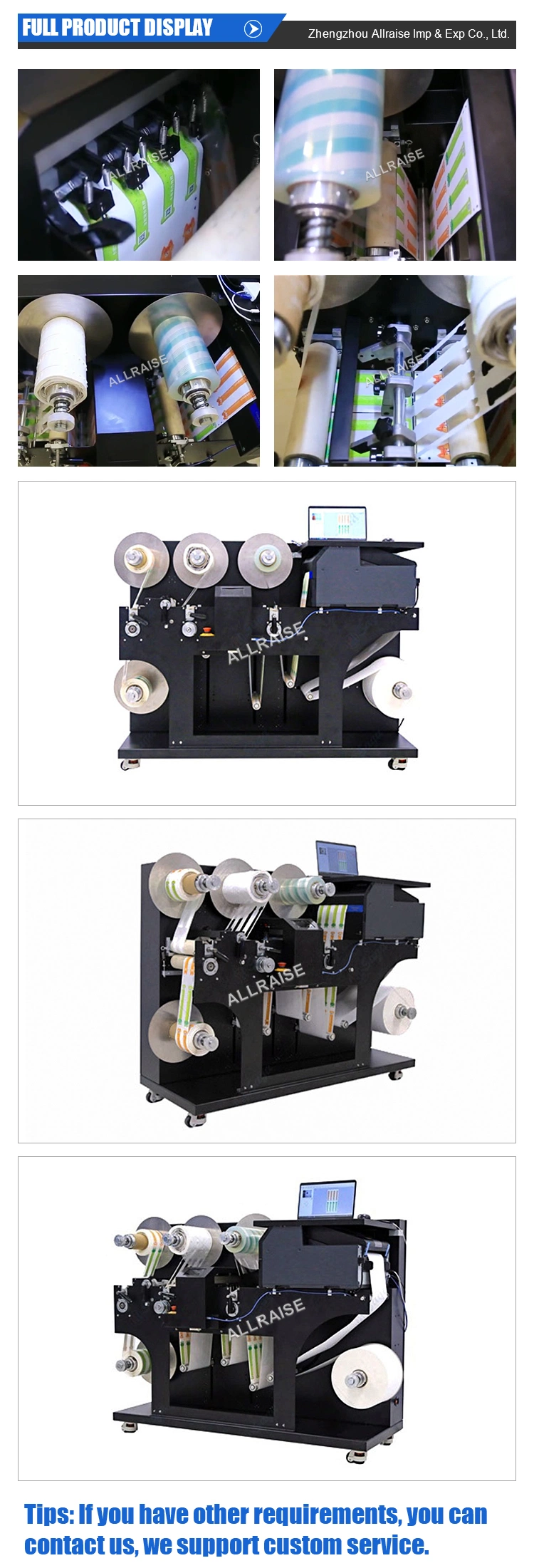 Digital Label Printing Slitting Lamination Cutting Rewinding Machine