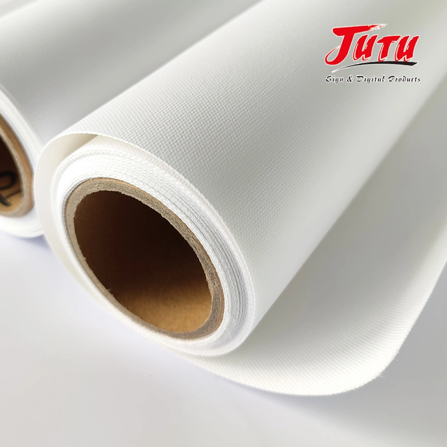 Jutu Anti-Cracking Water-Based White Substrate for Solvent Printing Accurate Color Performance Digital Environment Friendly Inkjet Canvas