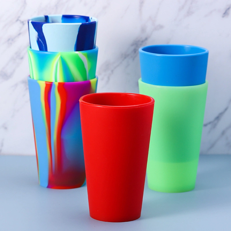 Hot Sales Acceptable Customization Reusable Durable Heat Resistant Food Grade Silicone Wine Cup