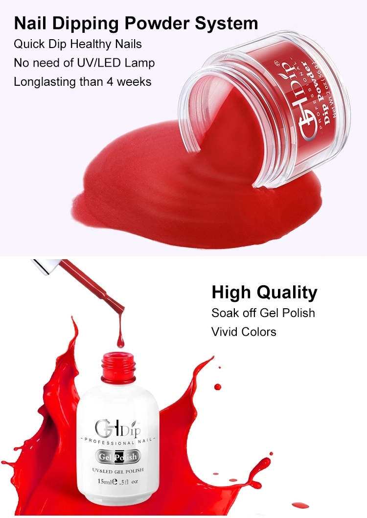 Acrylic DIP Nails Color Match 3 in 1 Fast Drying Dipping Powder