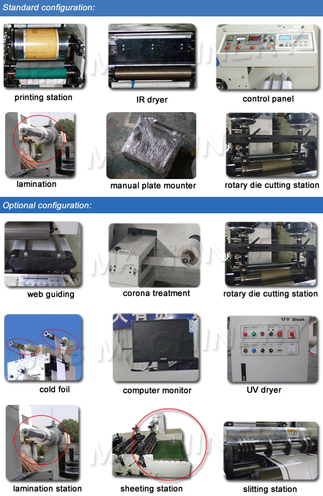 Video Computer Monitor UV Ink Double Sided Printing Machinery for Self-Adhesive Sticker Thermal Label, Tea Paper, Package Label