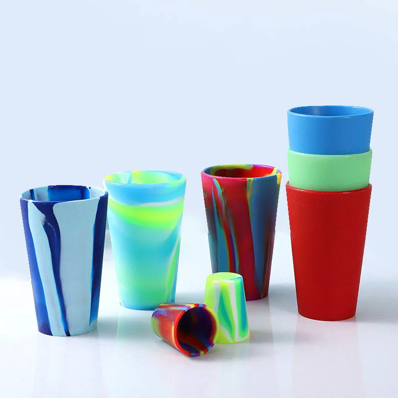 Hot Sales Acceptable Customization Reusable Durable Heat Resistant Food Grade Silicone Wine Cup