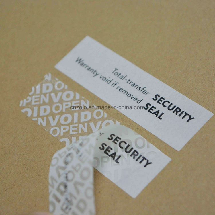 Void Security Labels Tamper Evident Security Label Warranty Label