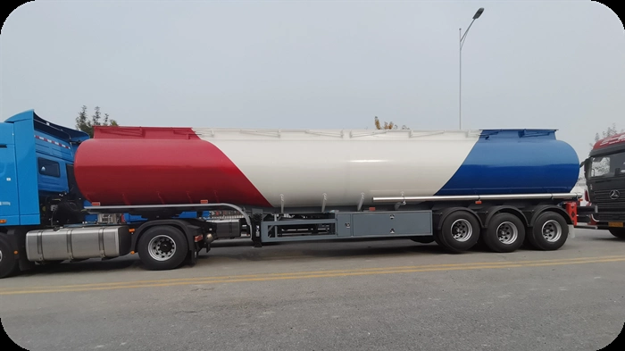 3 Axles 40000L/42000L/45000L/48000L/50000L Aluminum Steel Petroleum/Diesel/Fuel/Crude Oil/Milk/Water/Gasoline Tanker Trailer Tank Truck Trailer