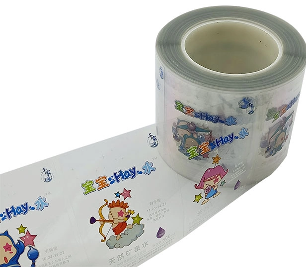 Special Tearable Transparent Label Plastic Beverage Bottle Label Material