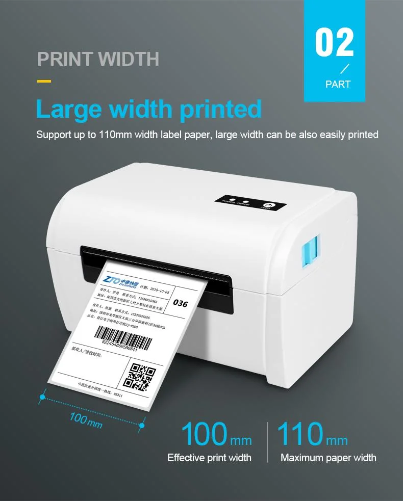 110 mm Thermal Label Printer with Non Ribbon POS 9200