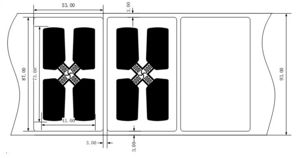 Compliant with ISO 18000-63 Long Range Monza R6 UHF Anti-Liquid RFID Blood Tag Medical Label