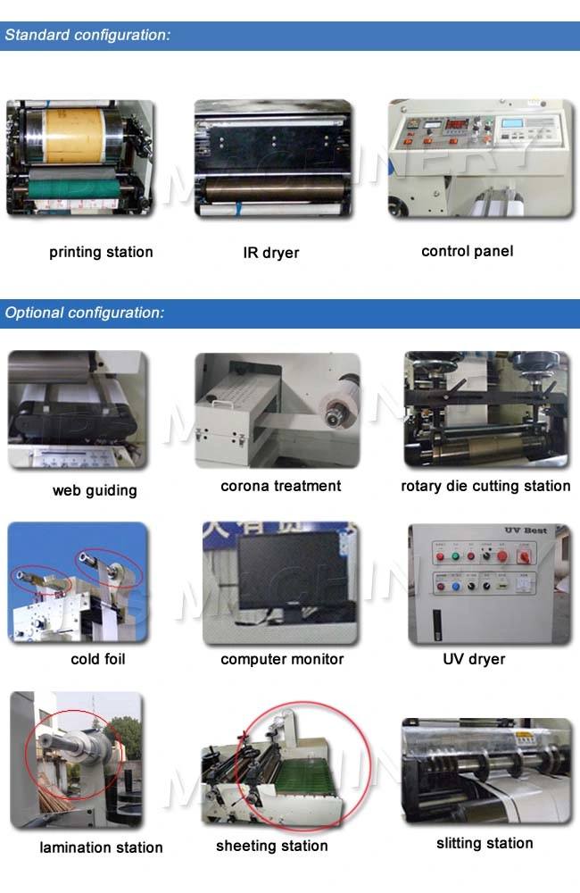 Video Computer Monitor UV Ink Double Sided Printing Machinery for Self-Adhesive Sticker Thermal Label, Tea Paper, Package Label