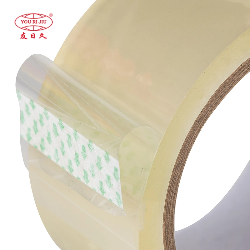 Yourijiu 48mm 50m Clear OPP Transparent Jumbo Roll Freezer Solvent BOPP Adhesive Tape for Refrigerator Carton Sealing Packaging