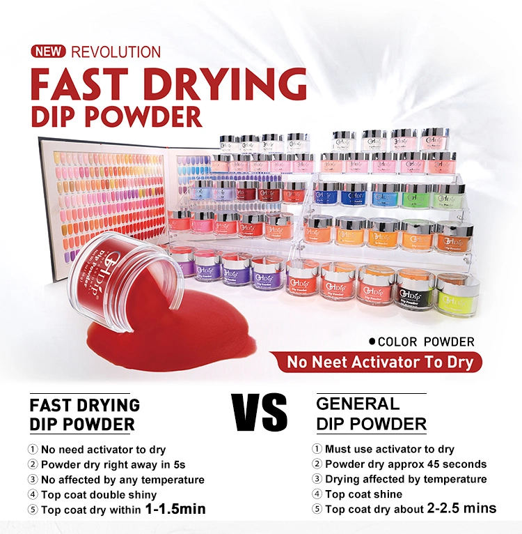 Acrylic DIP Nails Color Match 3 in 1 Fast Drying Dipping Powder