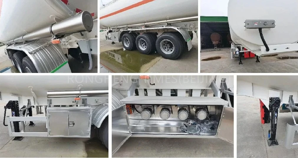 China 4 Axles Carbon Steel/Stainless Steel/ Oil/Fuel/Gasoline/Diessel Tank Truck Trailer Price