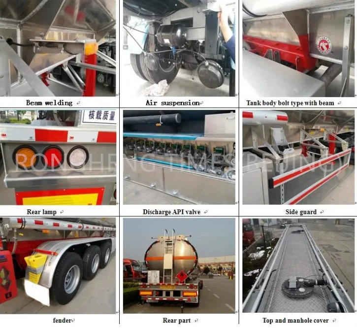 China 4 Axles Carbon Steel/Stainless Steel/ Oil/Fuel/Gasoline/Diessel Tank Truck Trailer Price