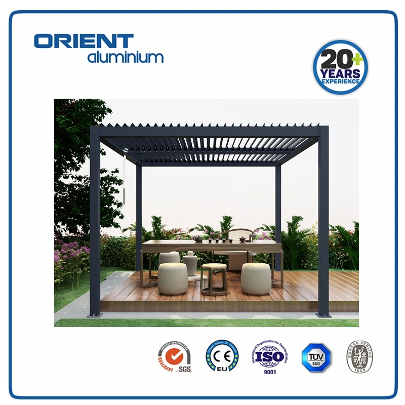 Aluminium Waterproof Louvered Pergola for Outdoor Aluminum Garden Pergola