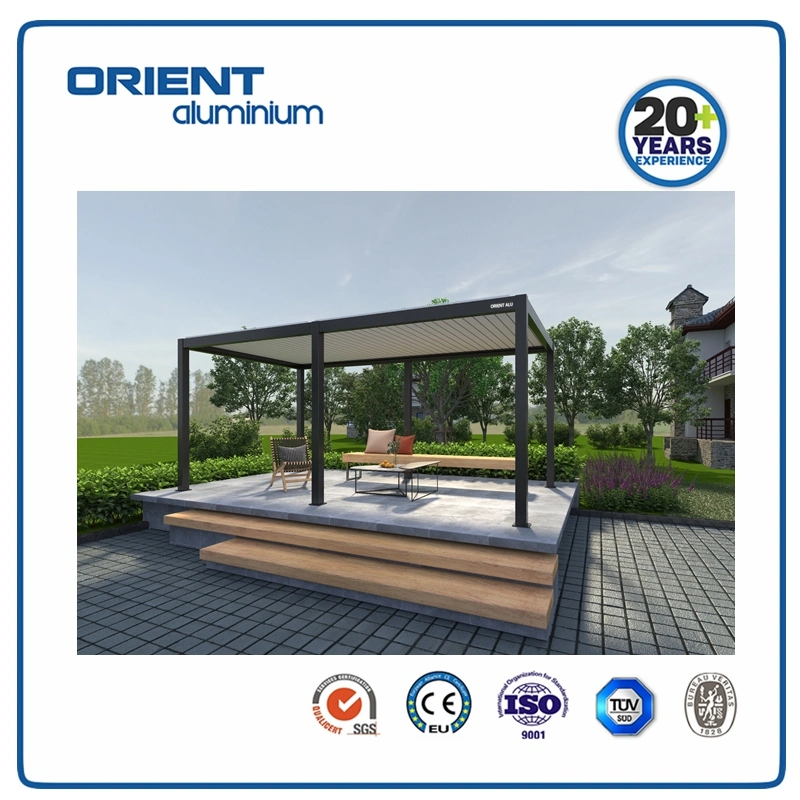 Aluminium Waterproof Louvered Pergola for Outdoor Aluminum Garden Pergola