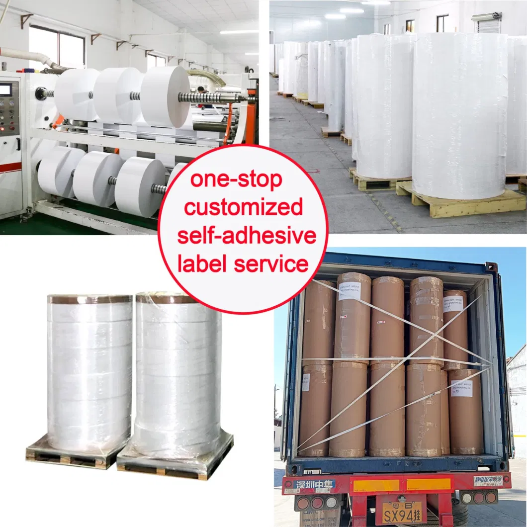 Customized Shipping Label Logistics Packaging Labels1000PCS Fanfold Sticker Rolls for Packaging