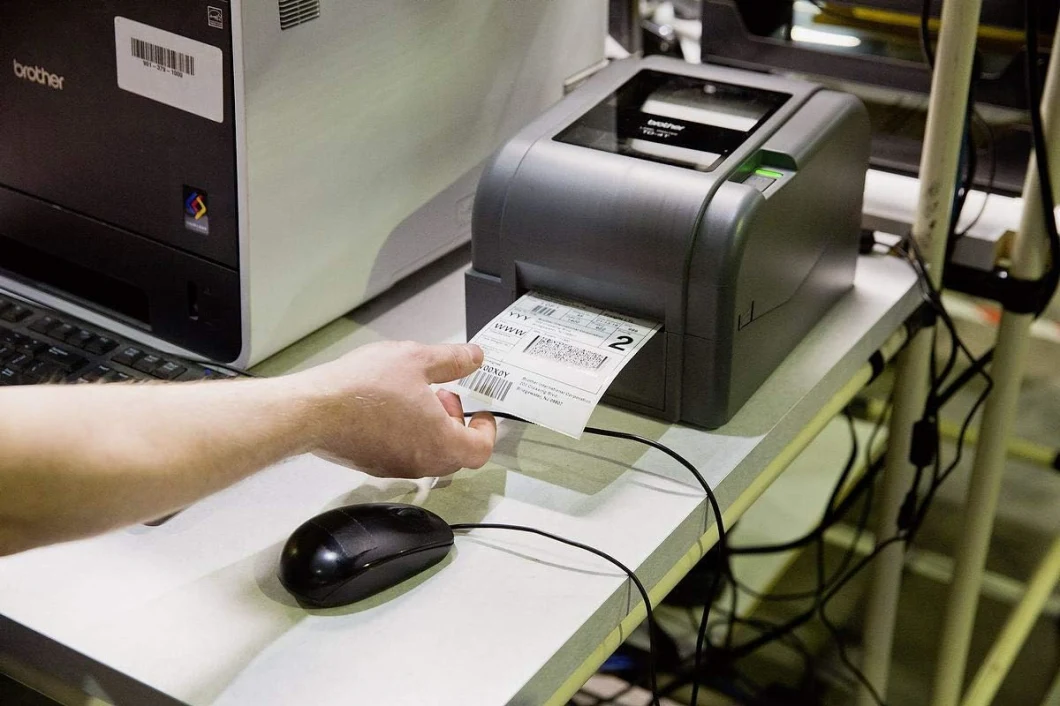 Bro TD-4750TNWB 4-inch Thermal Transfer Desktop Network Barcode Label Printer TD-4750TNWBR