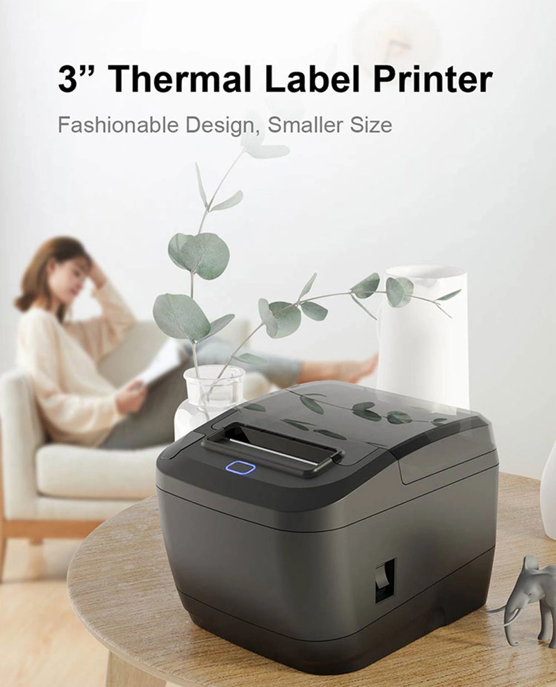 3inch Impresora Barcodes Sticker Label Receipt Printer Thermal Price Tag Maker Machine