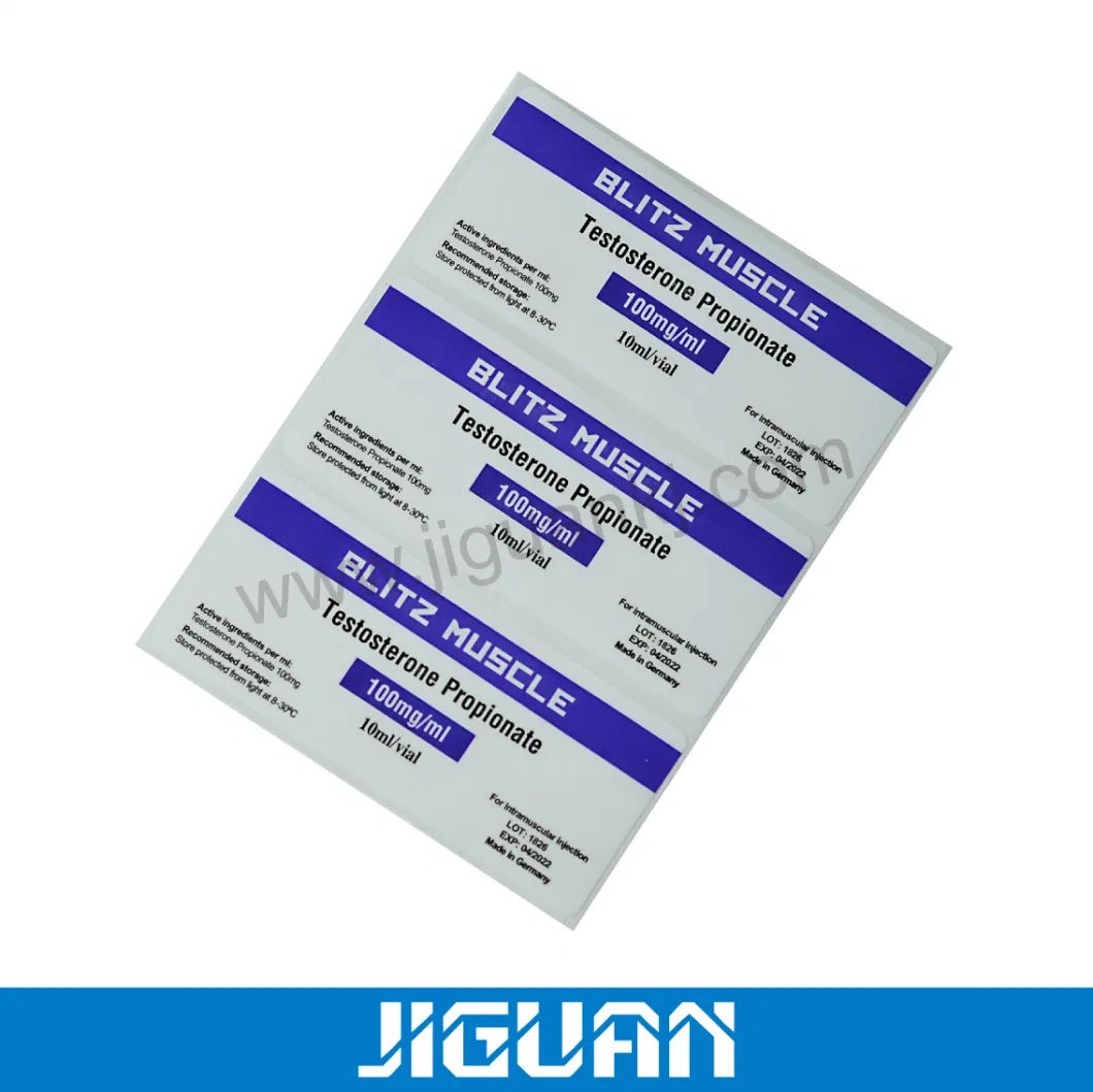 Custom Print Medical 10ml Vial Labels