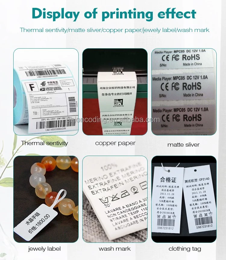 Factory Price Portable Desktop Shipping Waybill Printer Machine 4X6 Sticker Roll Thermal Transfer Barcode Label Printer